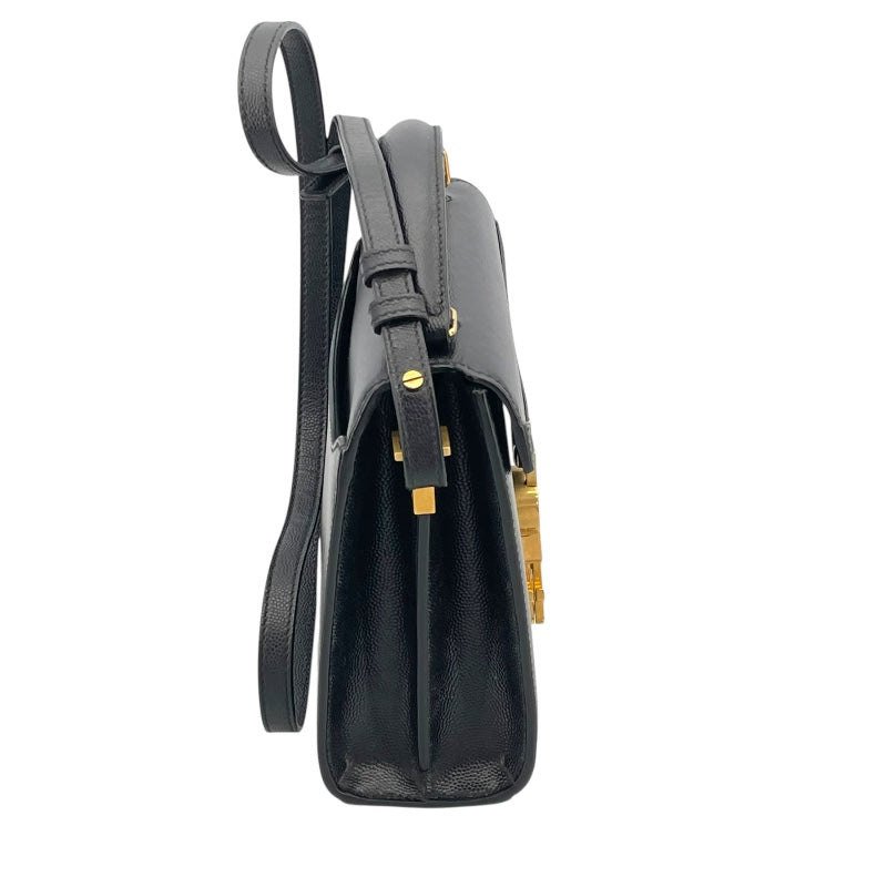 サンローラン SAINT LAURENT カサンドラ トップ ハンドバッグ ブラック