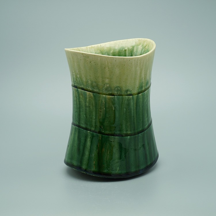 鈴木徹]陶芸『緑釉花器』: JALショッピング｜JAL Mall｜ショッピングで