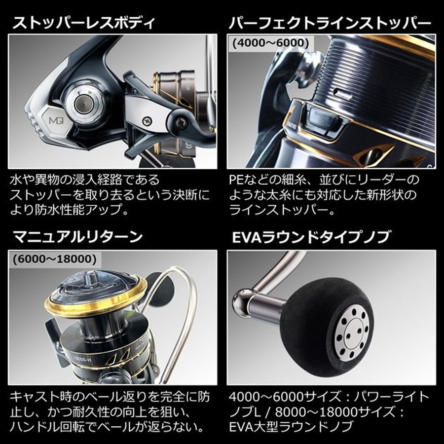 ダイワ スピニングリール 22カルディア SW 14000-H 2022年モデル: 釣具