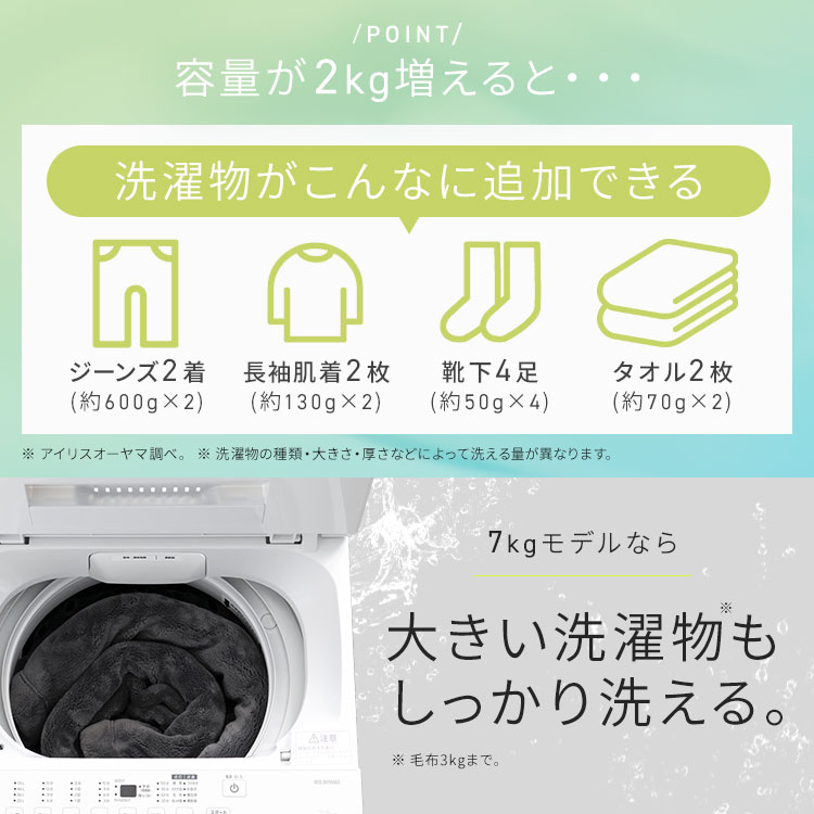 洗濯機 縦型 全自動洗濯機 7kg 7キロ スリム コンパクト 一人暮らし 二