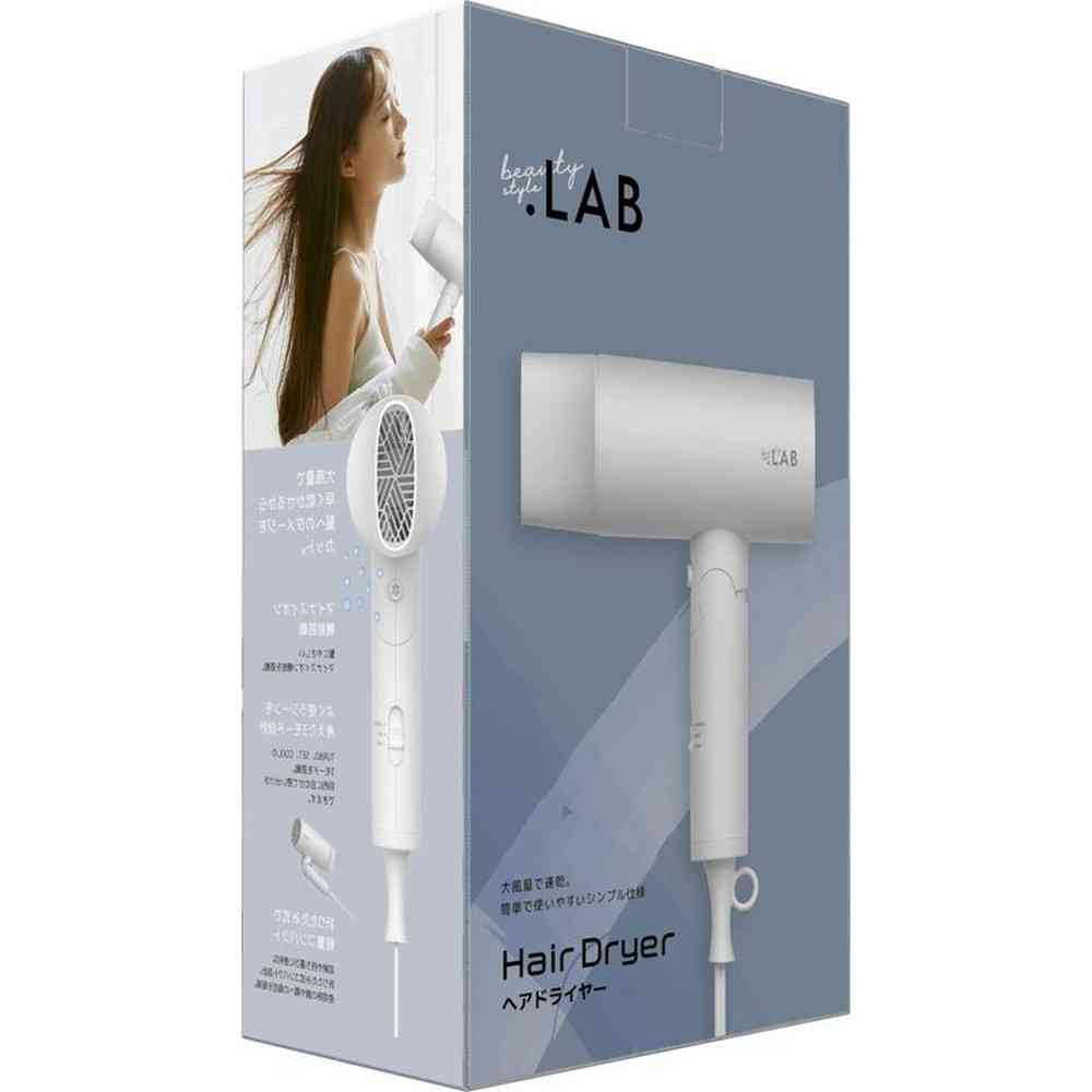 東亜産業 ビューティドットラボヘアドライヤー ホワイト 1個(白): サン