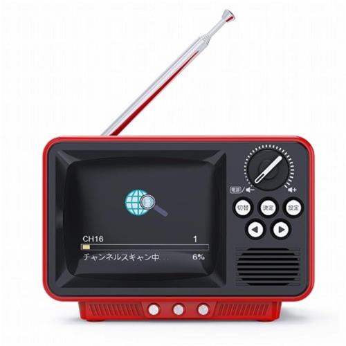 長期保証付】WINTECH TVR-RT1RD レッド 2.8インチ液晶ポータブル