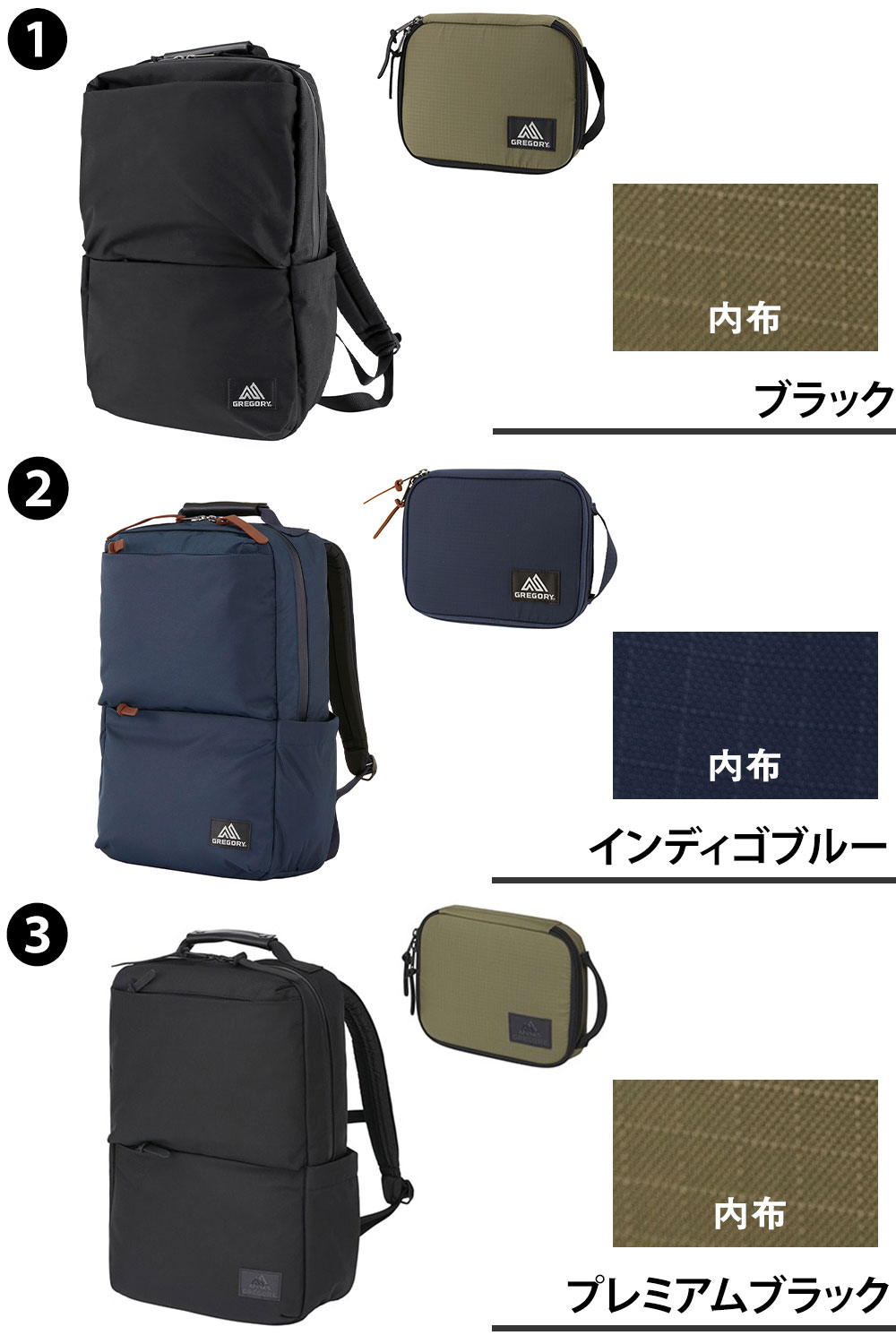グレゴリー ビジネスリュック デイパック バックパック カバート