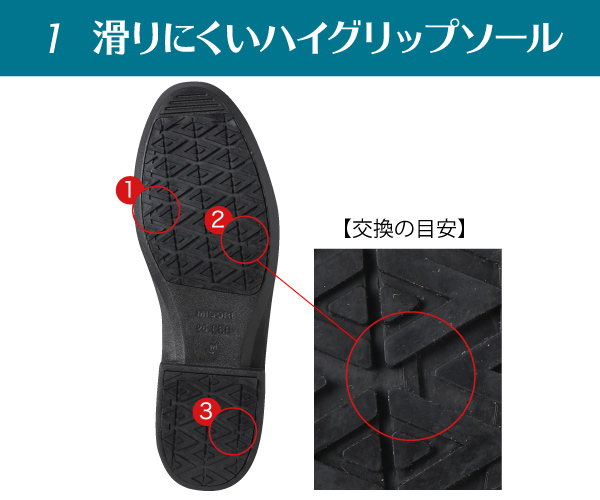 紳士靴タイプハイグリップ HR－970（旧HRS） ブラック| 安全靴