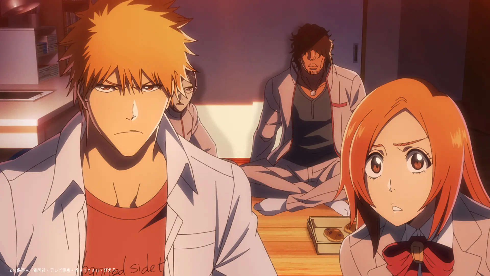 TVアニメ『BLEACH 千年血戦篇』黒崎一護、石田雨竜、井上織姫、茶渡泰