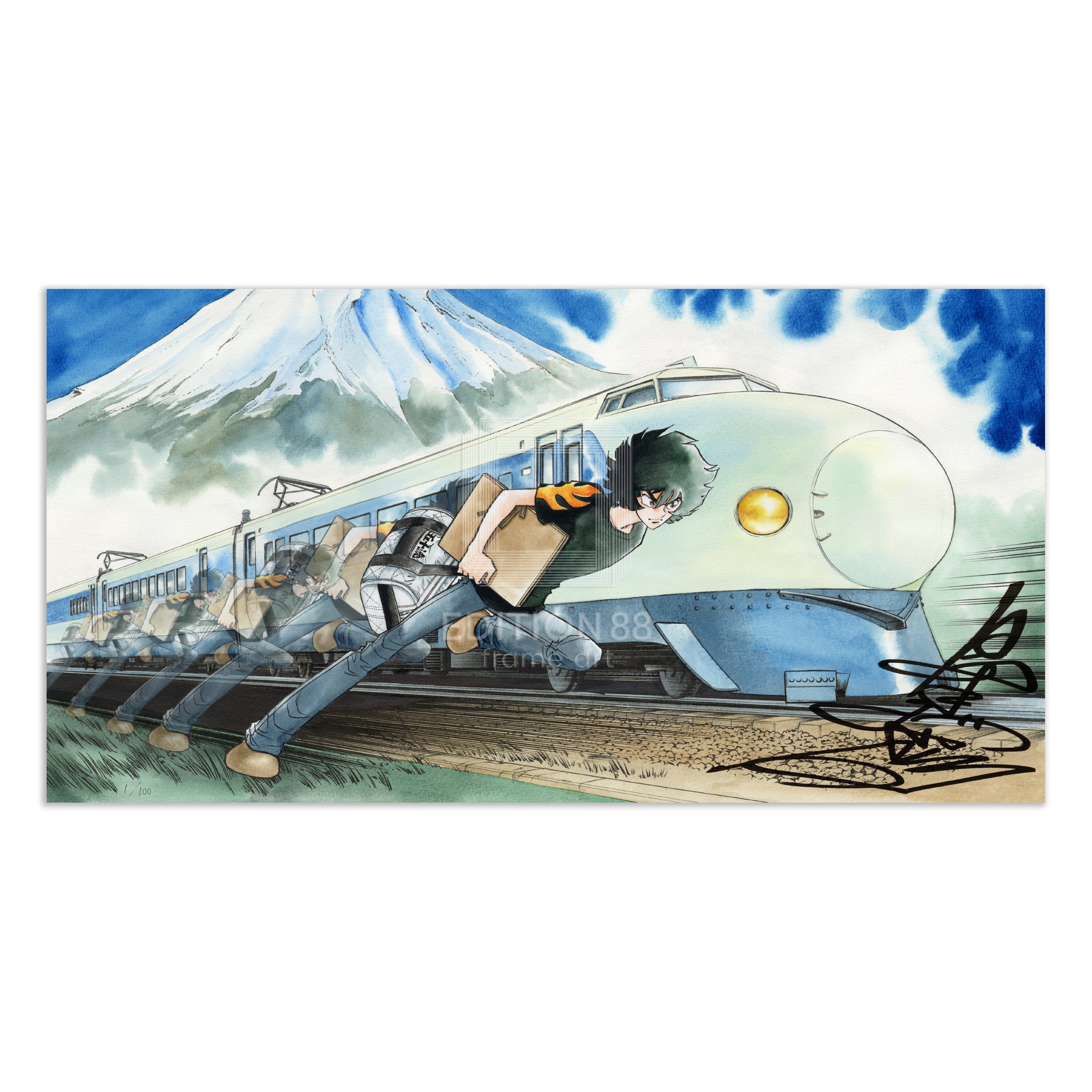 アオイホノオ」88グラフ1/島本和彦（直筆サイン入り / 国内版限定100枚）