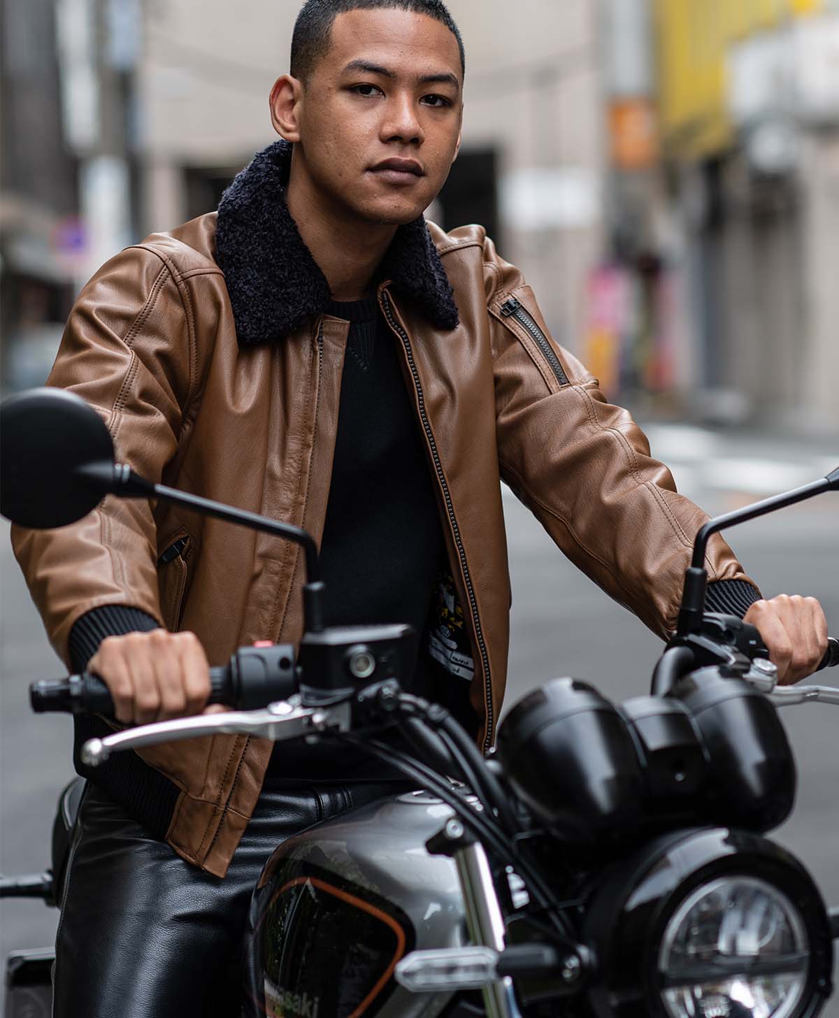 Leather jacket Leather flight jacket | Kadoya official online shop