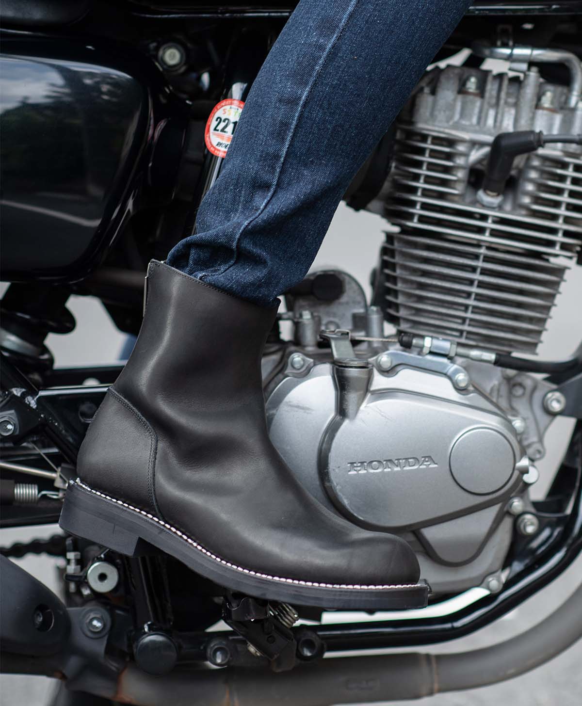 革靴 バックジップ ブーツ｜カドヤ公式シオンラインョップ｜elefantas