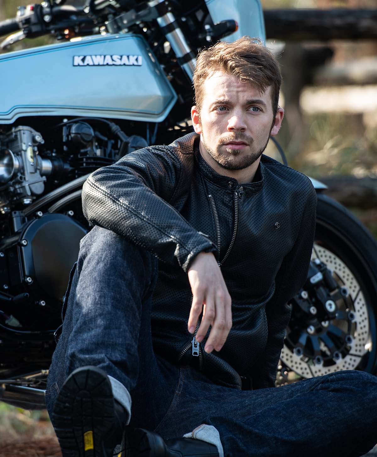 革ジャン パンチング レザージャケット｜カドヤ公式オンラインショップ