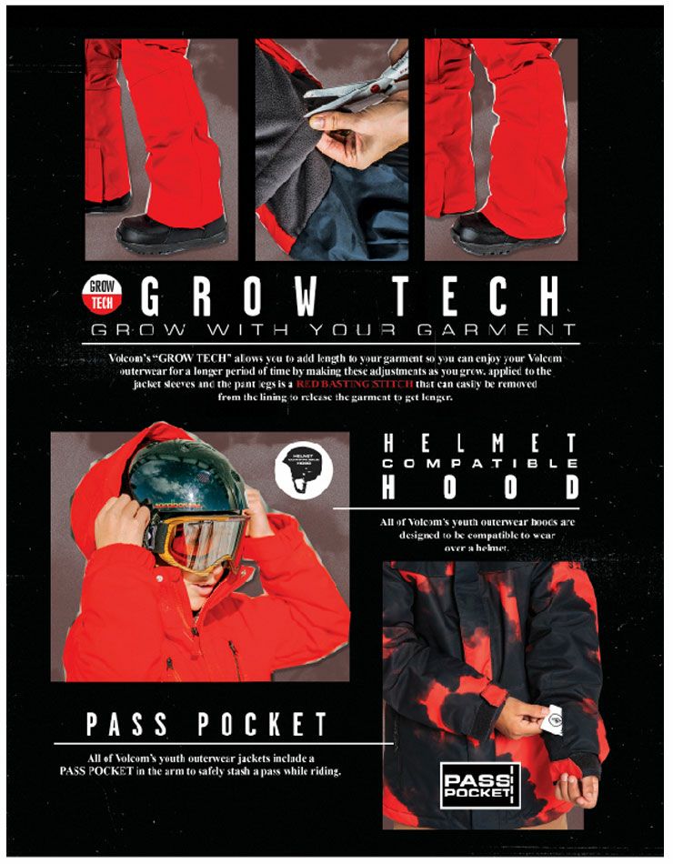 24-25 VOLCOM ボルコム スノーボード ウェア キッズ VOLCOM SASS'N