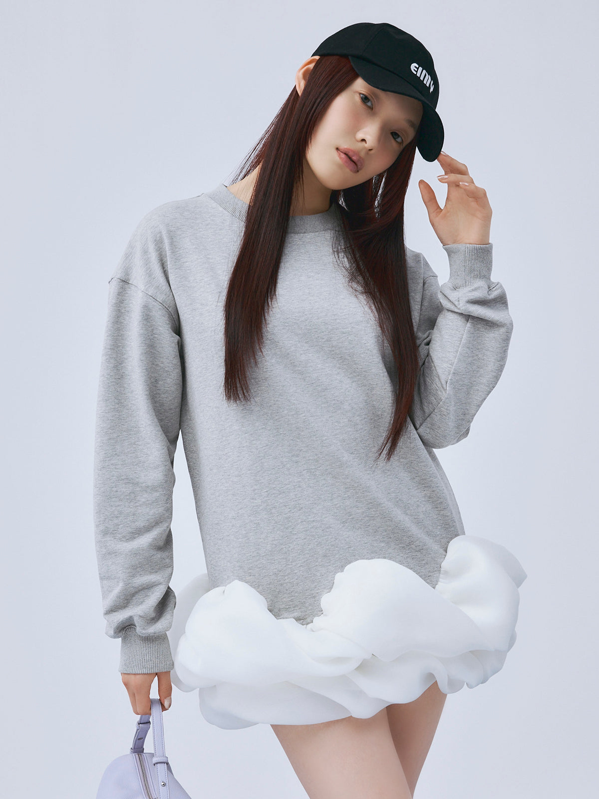 チュールヘムカットワンピース