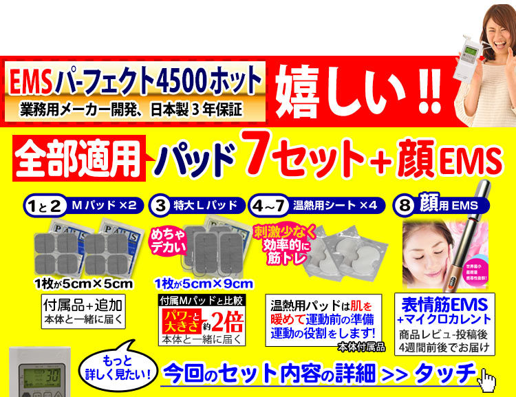 EMSトレーニング機器 パーフェクト4000ホット正規販売店