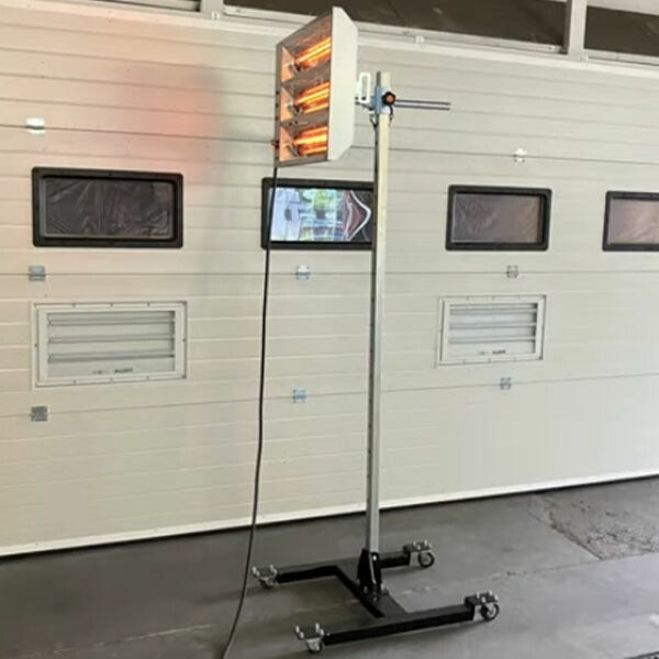 メーカー直送業者便] キュービック 3灯式 200V 短波ヒーター SA-BS3