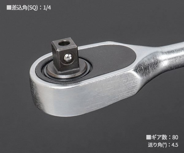 STAHLWILLE 415QR/512QR 1/4+1/2SQ 80ギアラチェットハンドルセット