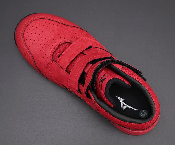 ミズノ 安全靴 F1GA220062 28.0cm レッド×ブラック オールマイティLS