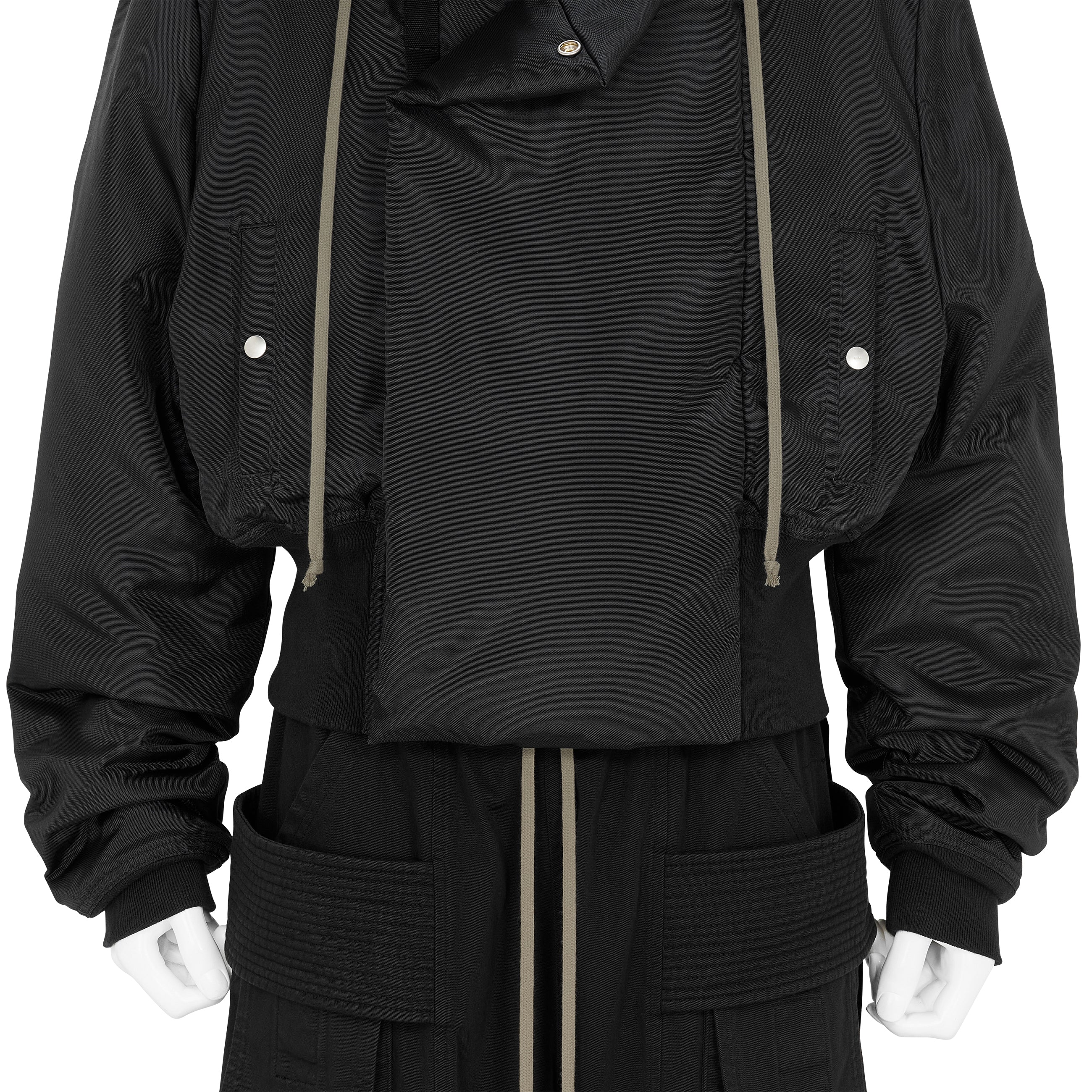 CROPPED ALICE PARKA BLACK - RICK OWENS DRKSHDW(リック オウエンス