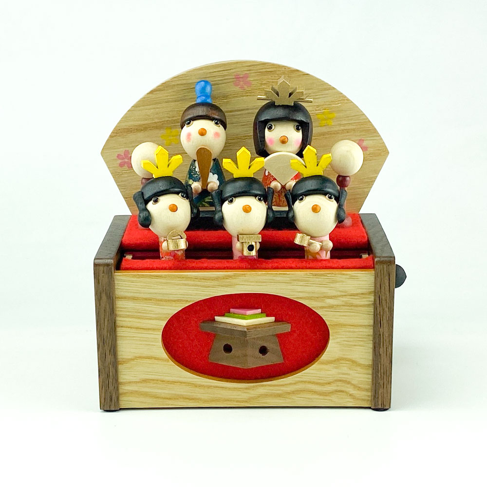 18弁 からくりオルゴール お雛様 二段飾り