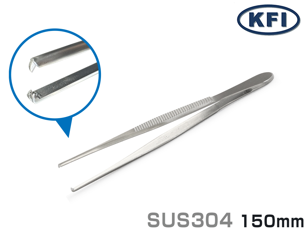 k-17ステンレスピンセット W23B 品番179221 全長230mm | コクゴeネット