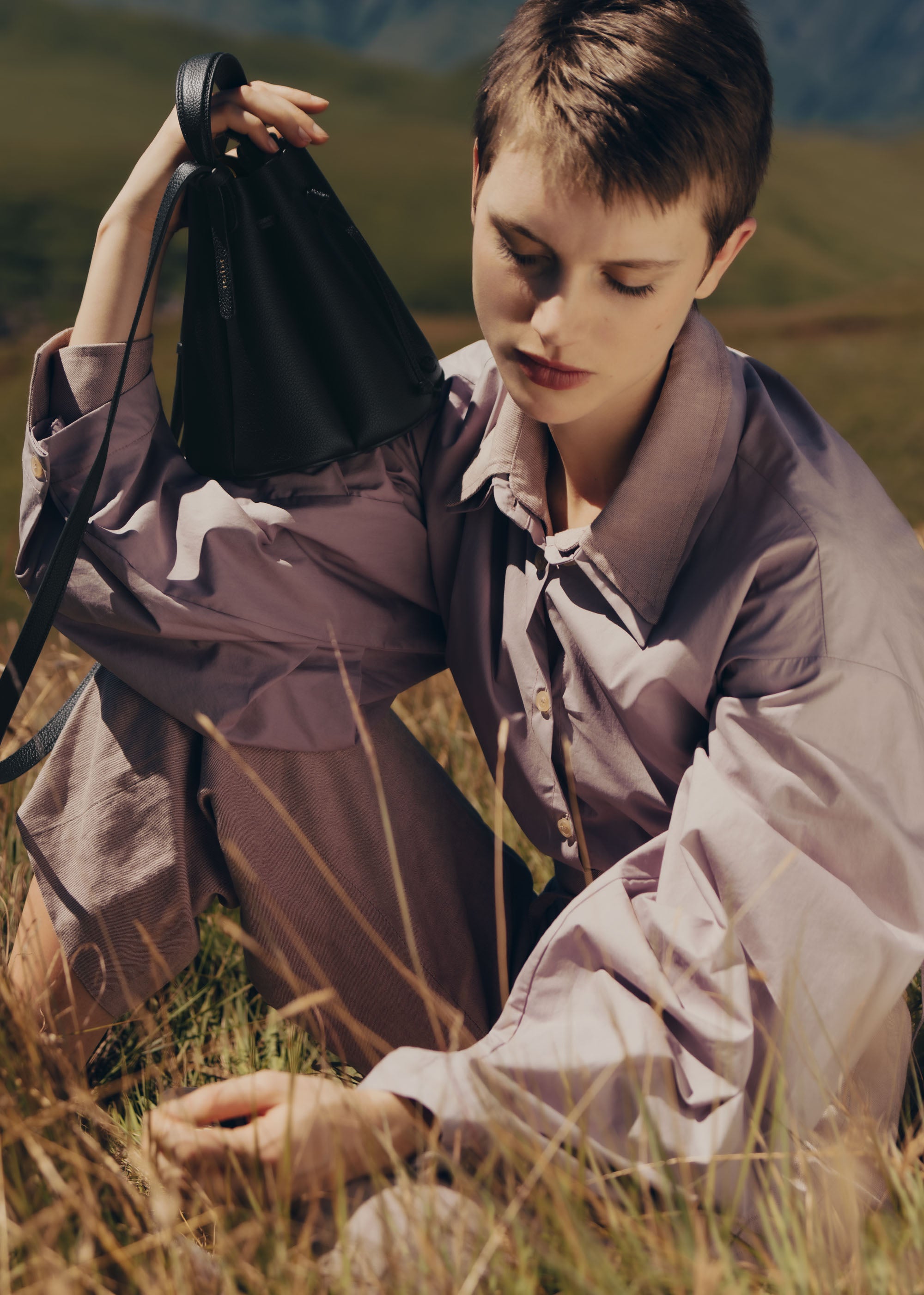 Polène | Bag - Numéro Huit Mini - Textured Black