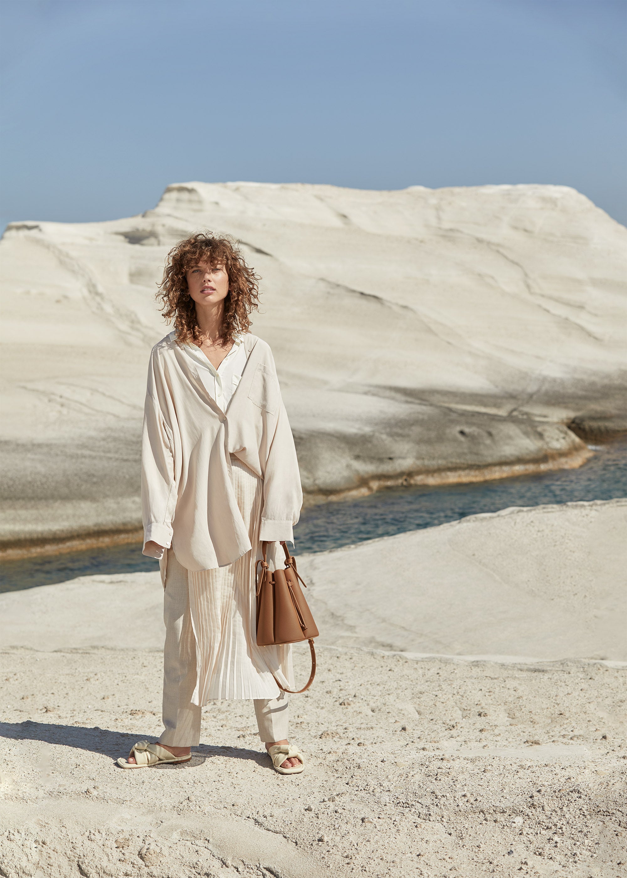 Polène | Bag - Numéro Huit - Textured Camel