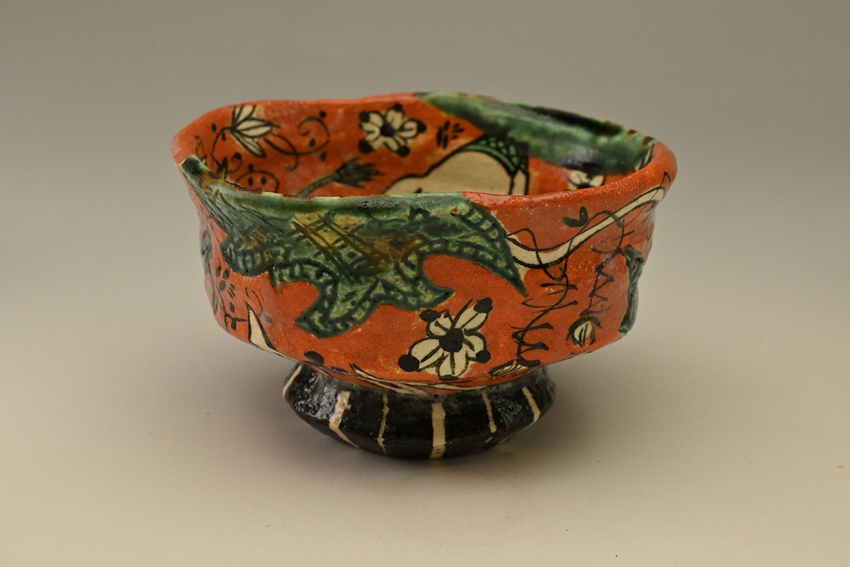 深見文紀 No.059005 藍鉄漫画織部ぐい呑 | えにし庵