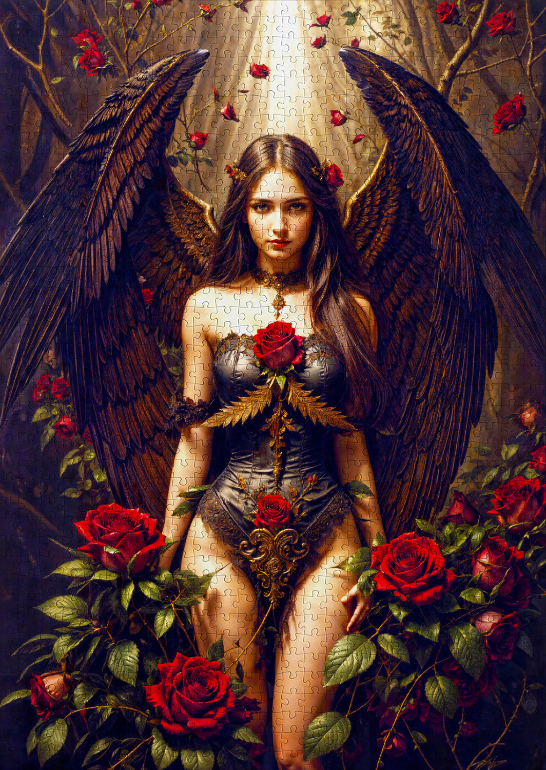 1000 Pieces Jigsaw Puzzle - Dark Angel (2170) – ENJOY Puzzle