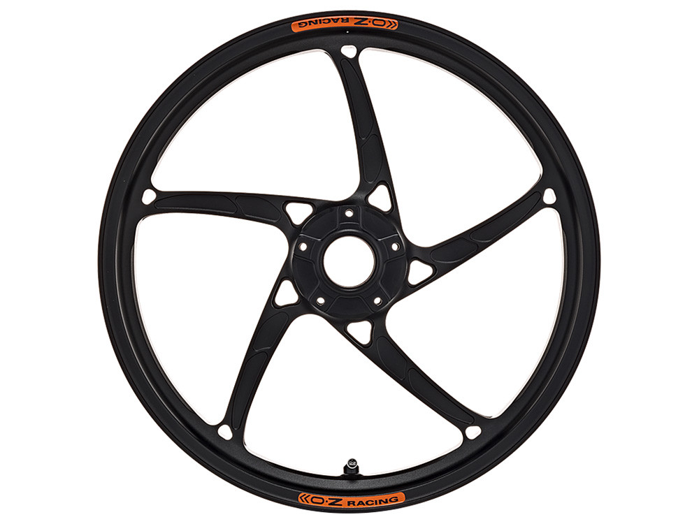 OZ Racing PIEGA R Aluminum 5 Spoke Wheel Set - Matte Black