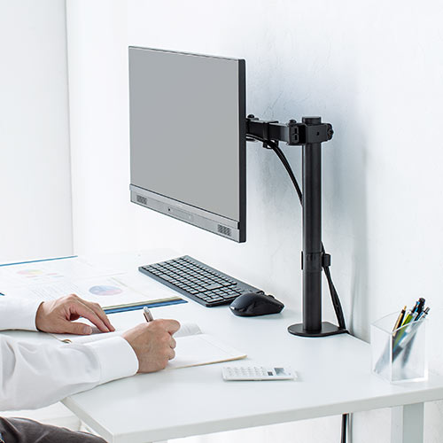 モニターアーム ディスプレイアーム クランプ固定 27インチ対応 PC