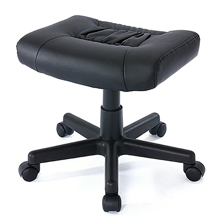 オットマン(リラックス足置き台・キャスター付き・ブラック) 100