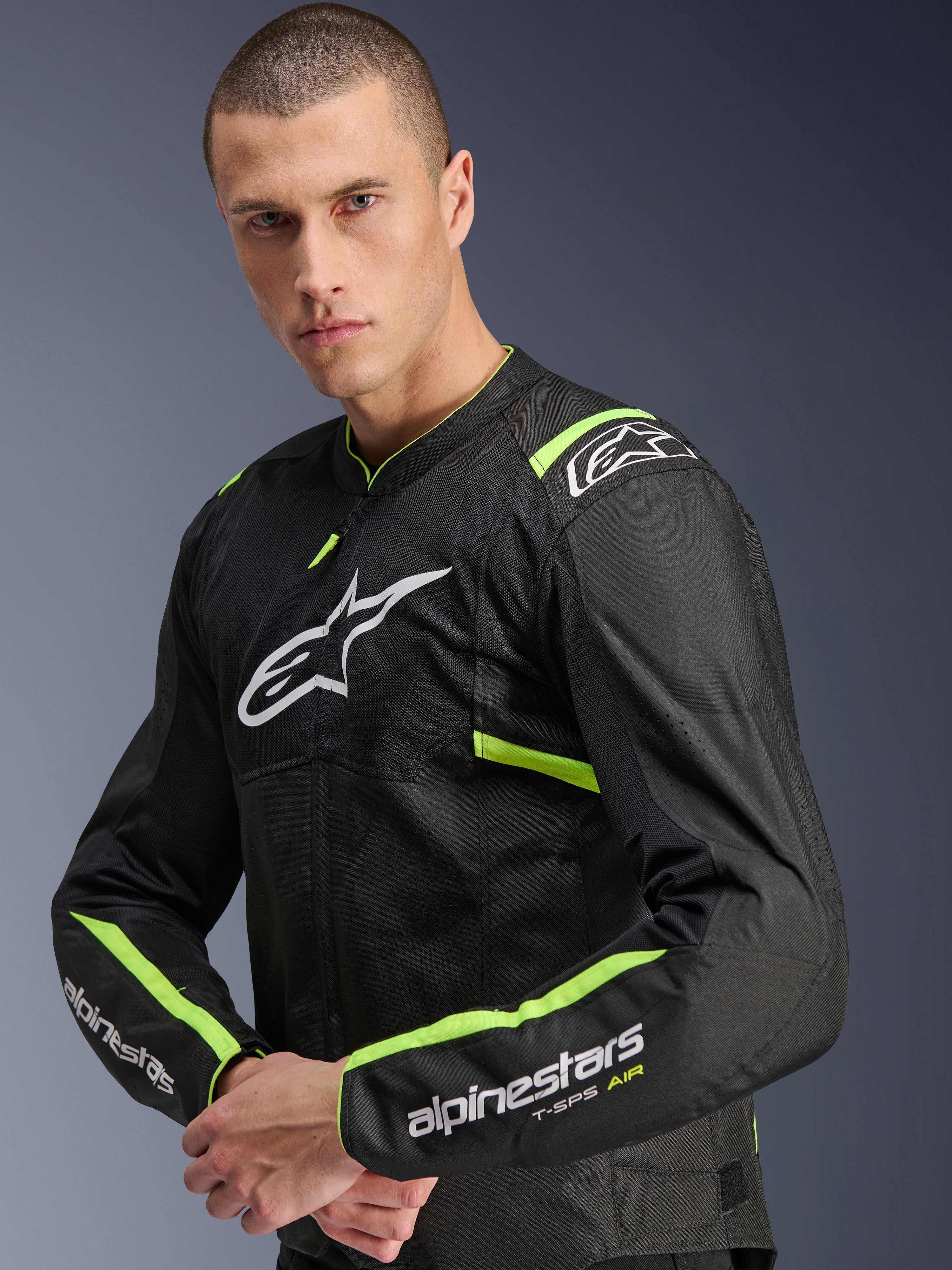 T-SPS Air V2 - Black Motorcycle Jacket | Alpinestars®