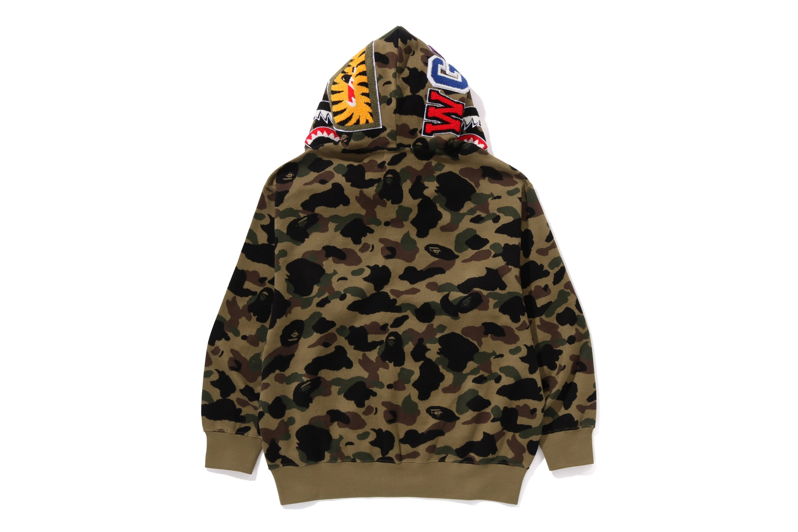 1ST CAMO JACQUARD SHARK RELAXED FIT FULL ZIP HOODIE MENS – eu.bape.com
