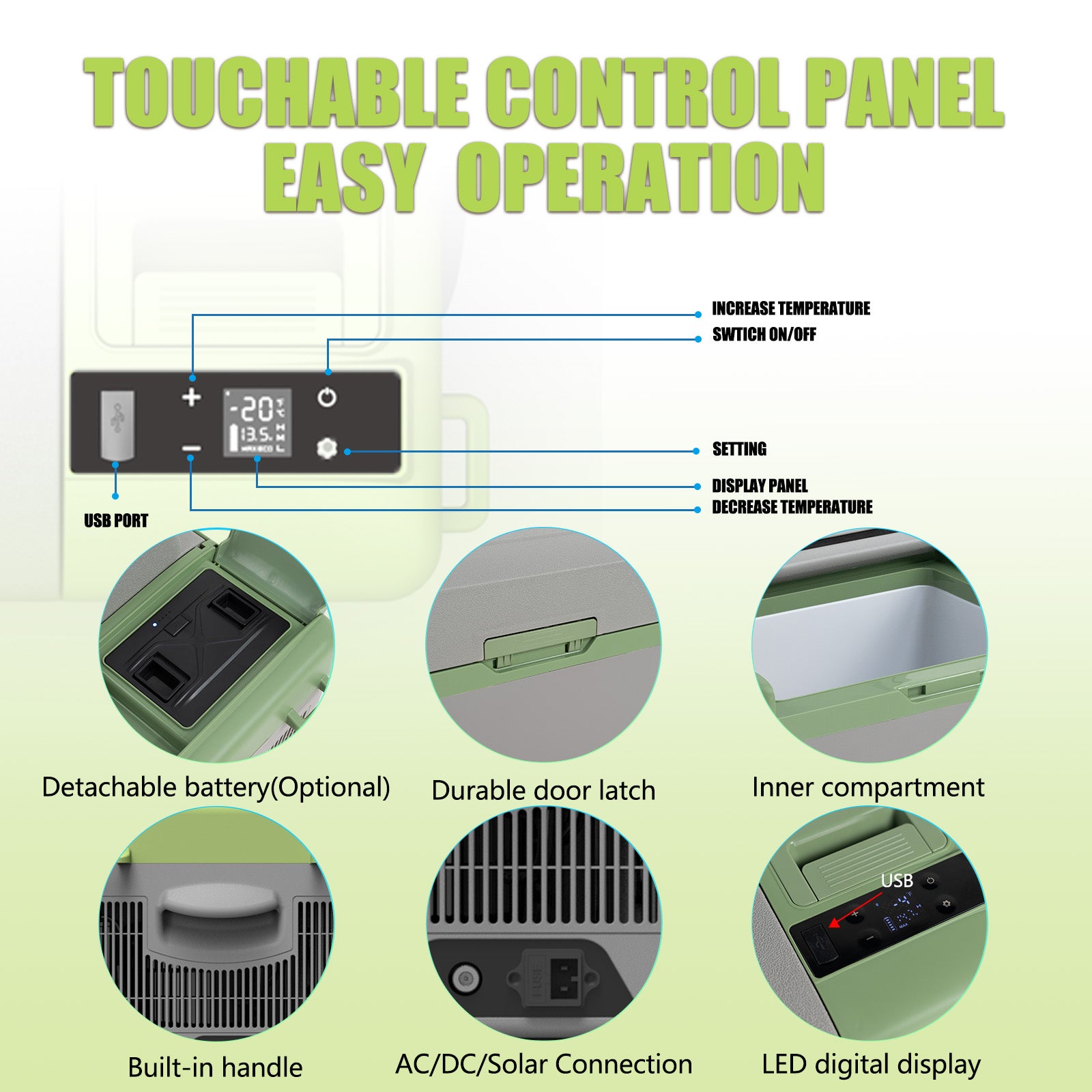 Alpicool Y15E Green Portable Car Fridge – Alpicool EU Store