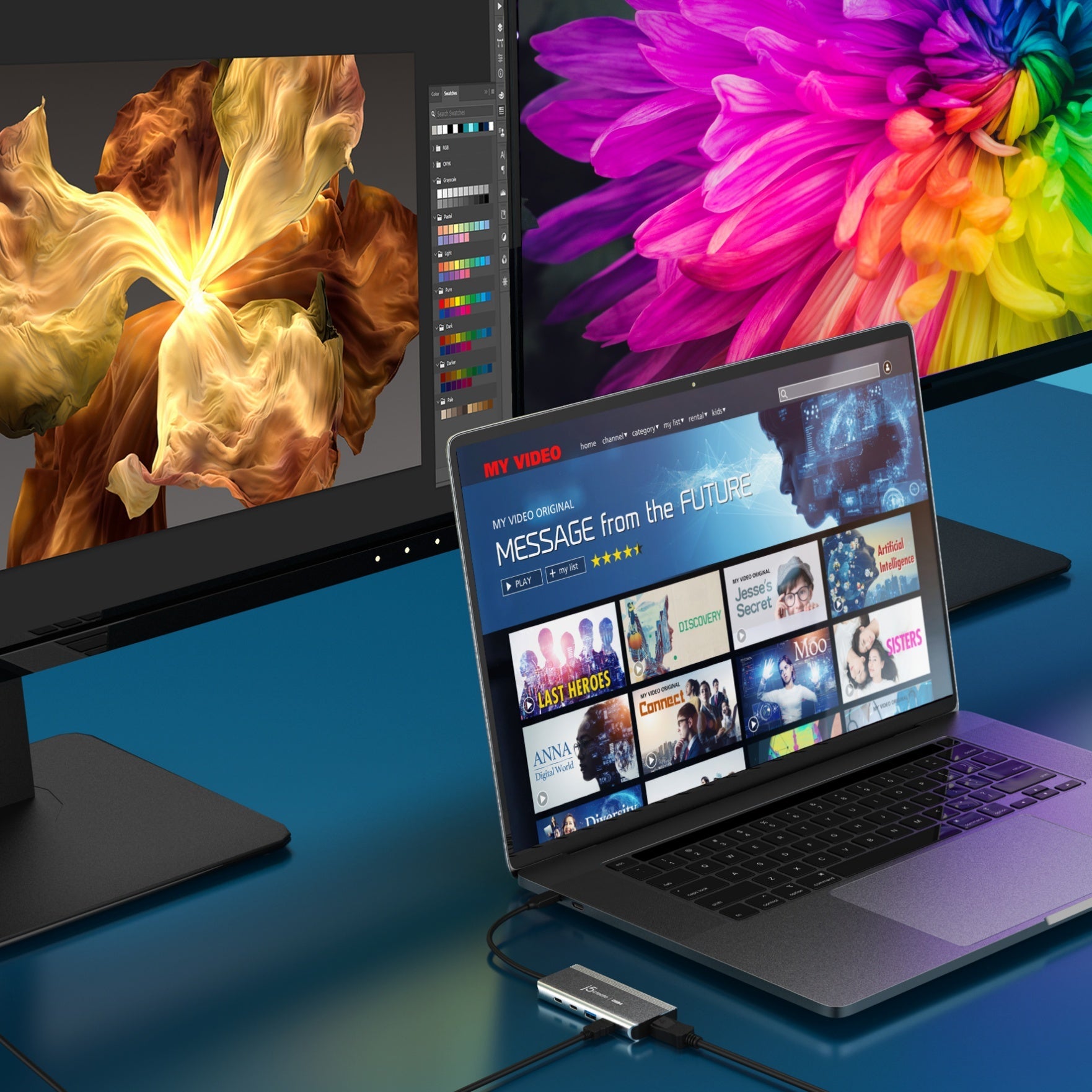 USB4® Dual 4K Multi-Port Hub – j5create Europe