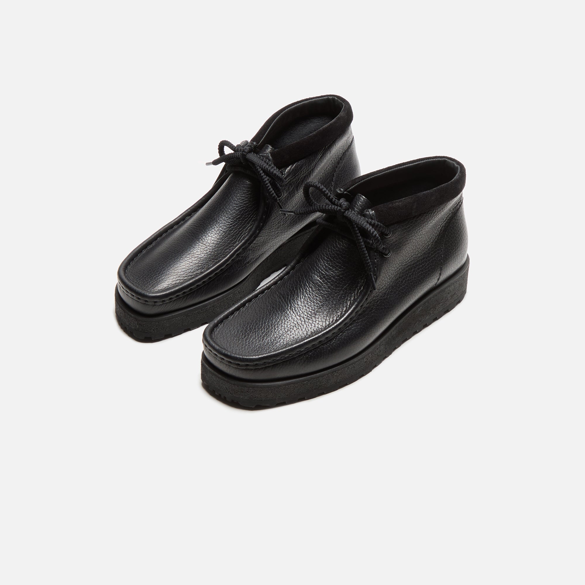 Clarks Wallabee Scout - Black Leather – Kith Europe