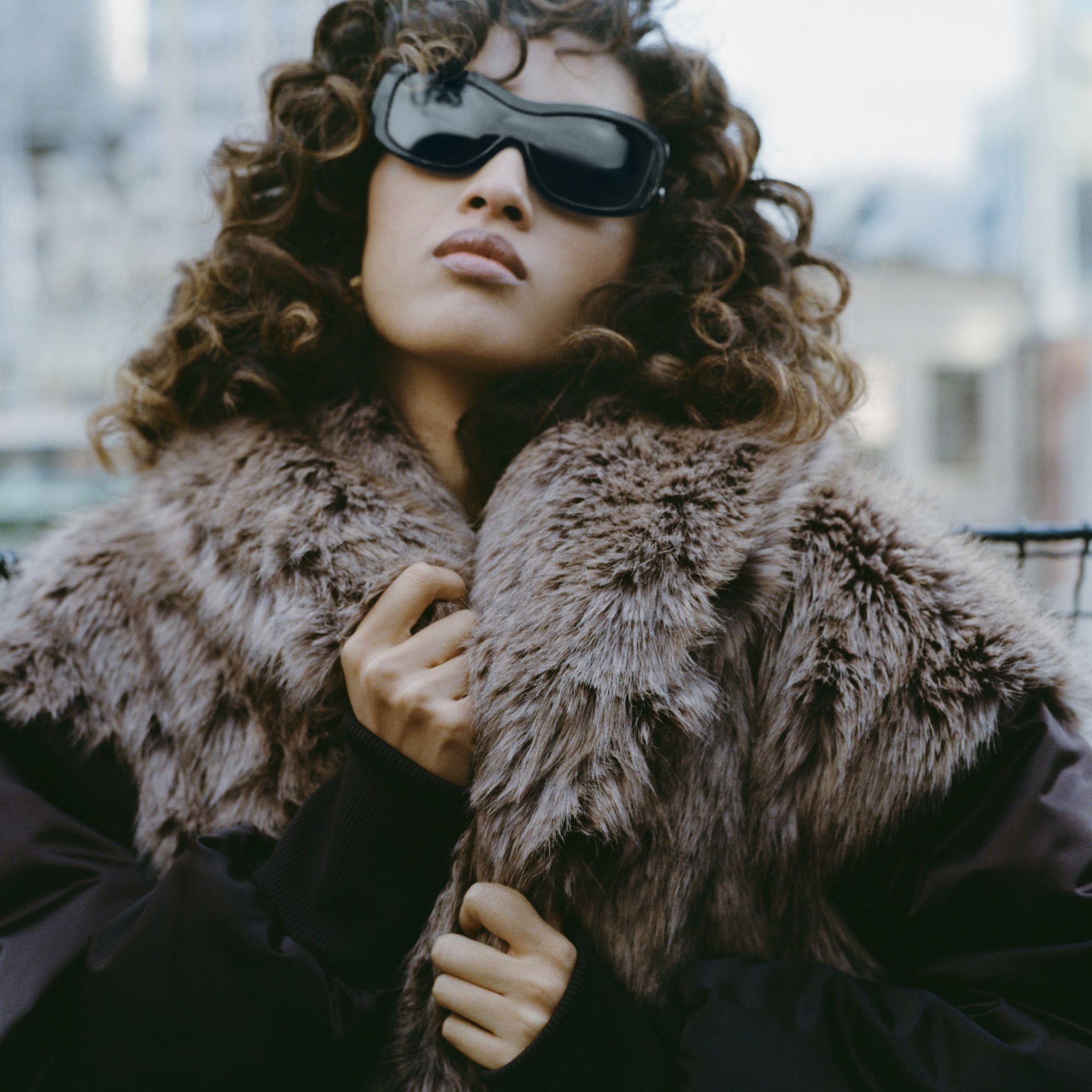 South2 West8 Loose Fit Crew Neck Cardigan S2W8 Nordic - Navy