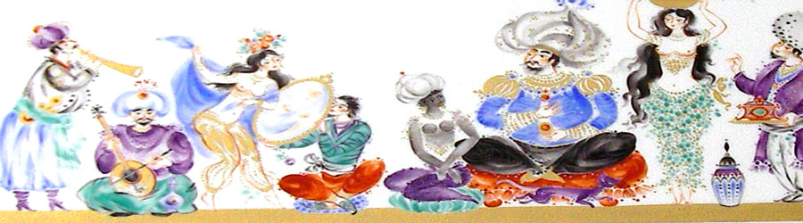 ユーロクラシクス｜マイセン 陶板画 プラーク アラビアンナイト サマー