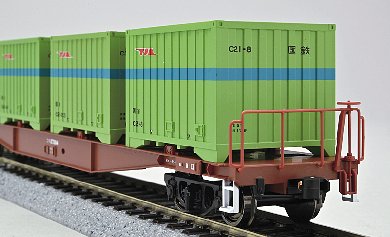 国鉄 コキ5500（4個積）／C21有蓋コンテナ – 新製品紹介