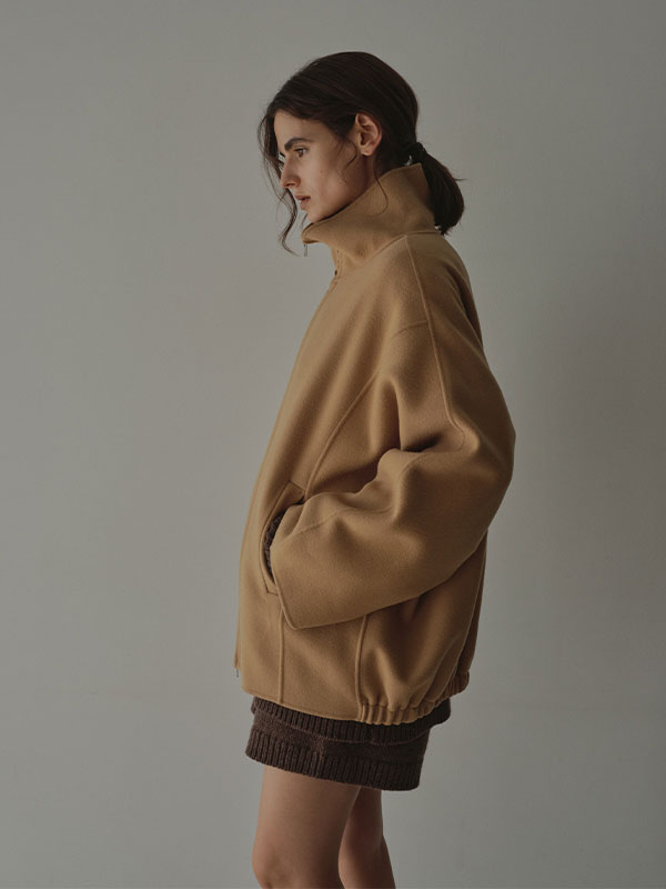 メルトンスタンドネックリバーブルゾン(S NAVY): アウター │ ETRE