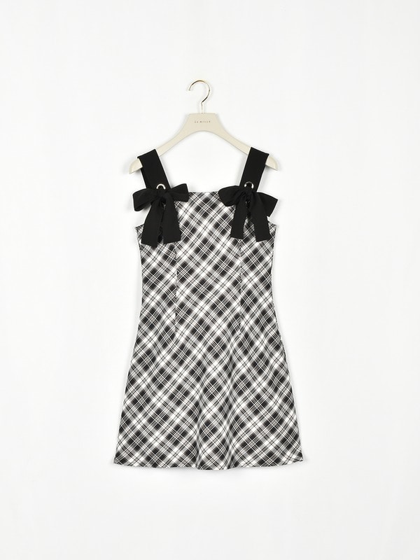 リボンチェックキャミワンピース｜evelyn（エブリン）公式通販サイト