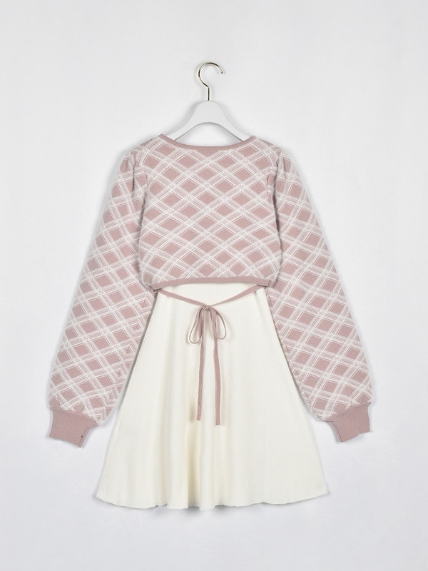 シャギーボレロフレアニットワンピース｜evelyn（エブリン）公式通販サイト