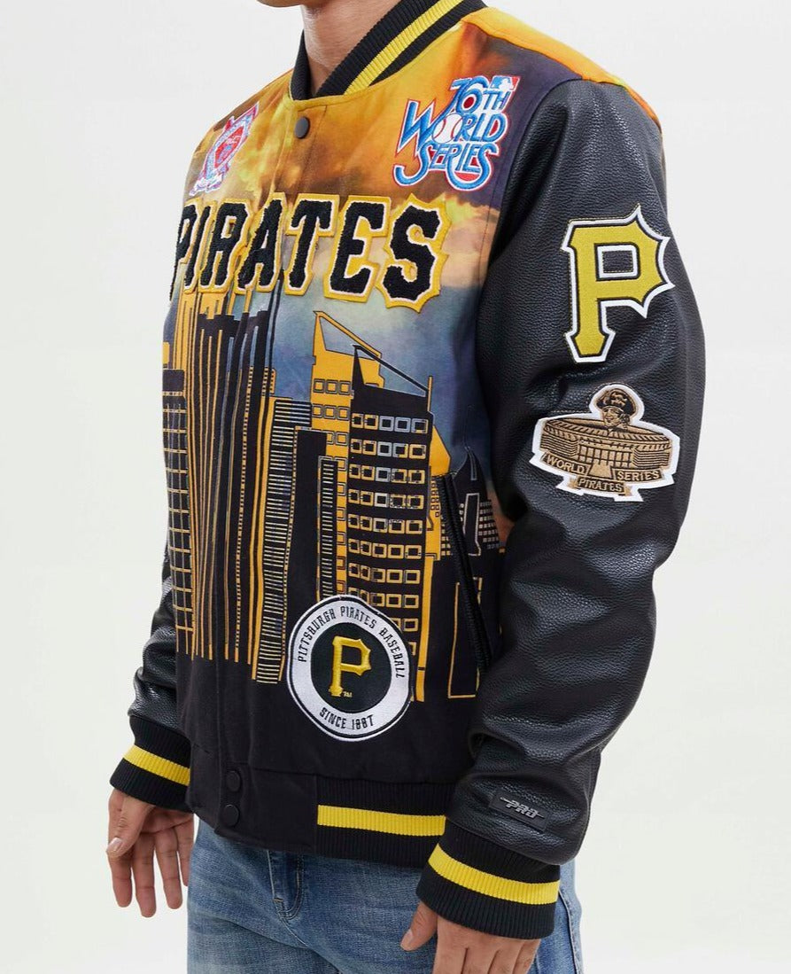 Pittsburgh Pirates Pro Standard Remix Full-Zip Black Varsity