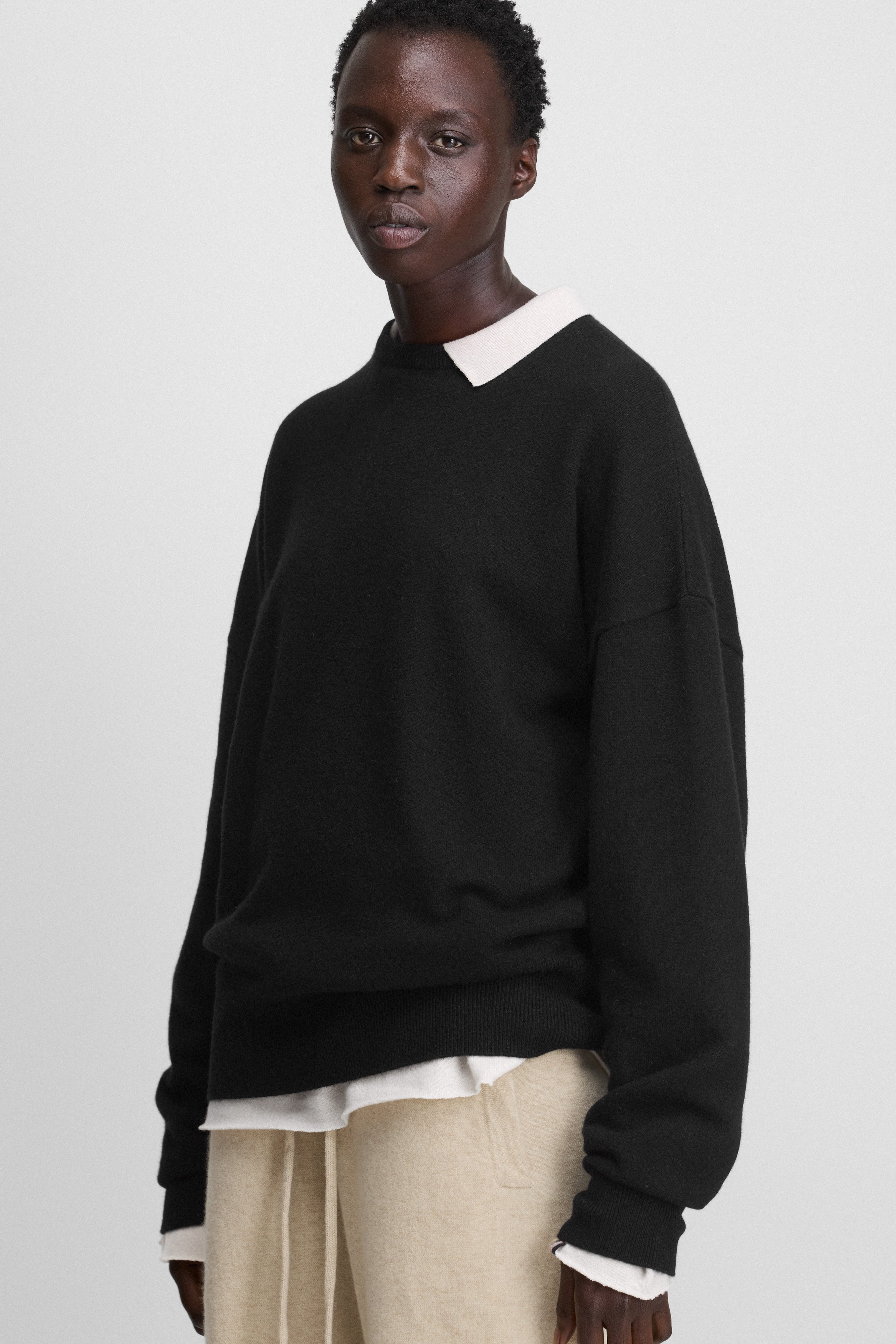 extreme cashmere crewneck sweater unisex – 355 tes – extreme