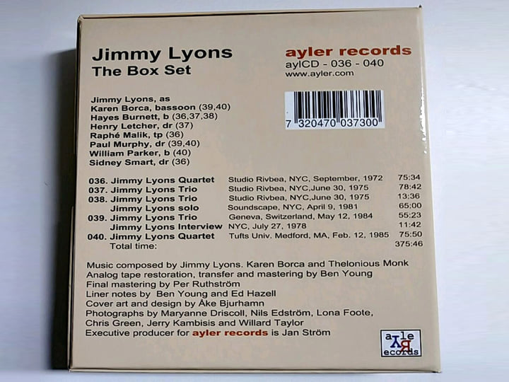 The box set (Highlights digital edition) | Jimmy Lyons | Ayler Records