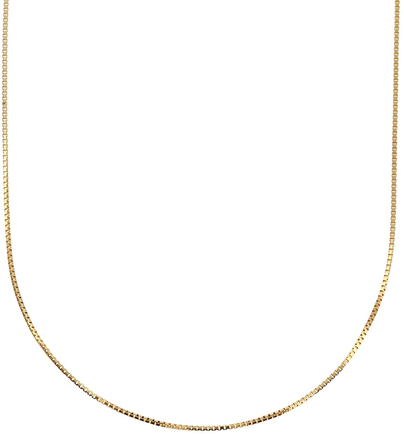 18金ネックレス K18 ベネチアンチェーン 0.85g 0.7mm幅 (45cm スライド