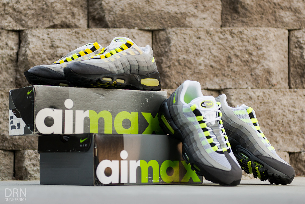 D U N K S R N I C E: Comparisons - 1995 & 2015 Nike Air Max Neon 95