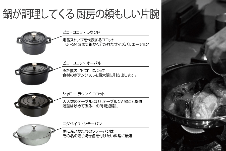 ストウブ ピコ・ココット オーバル 15cm グランブルー 【ギフト