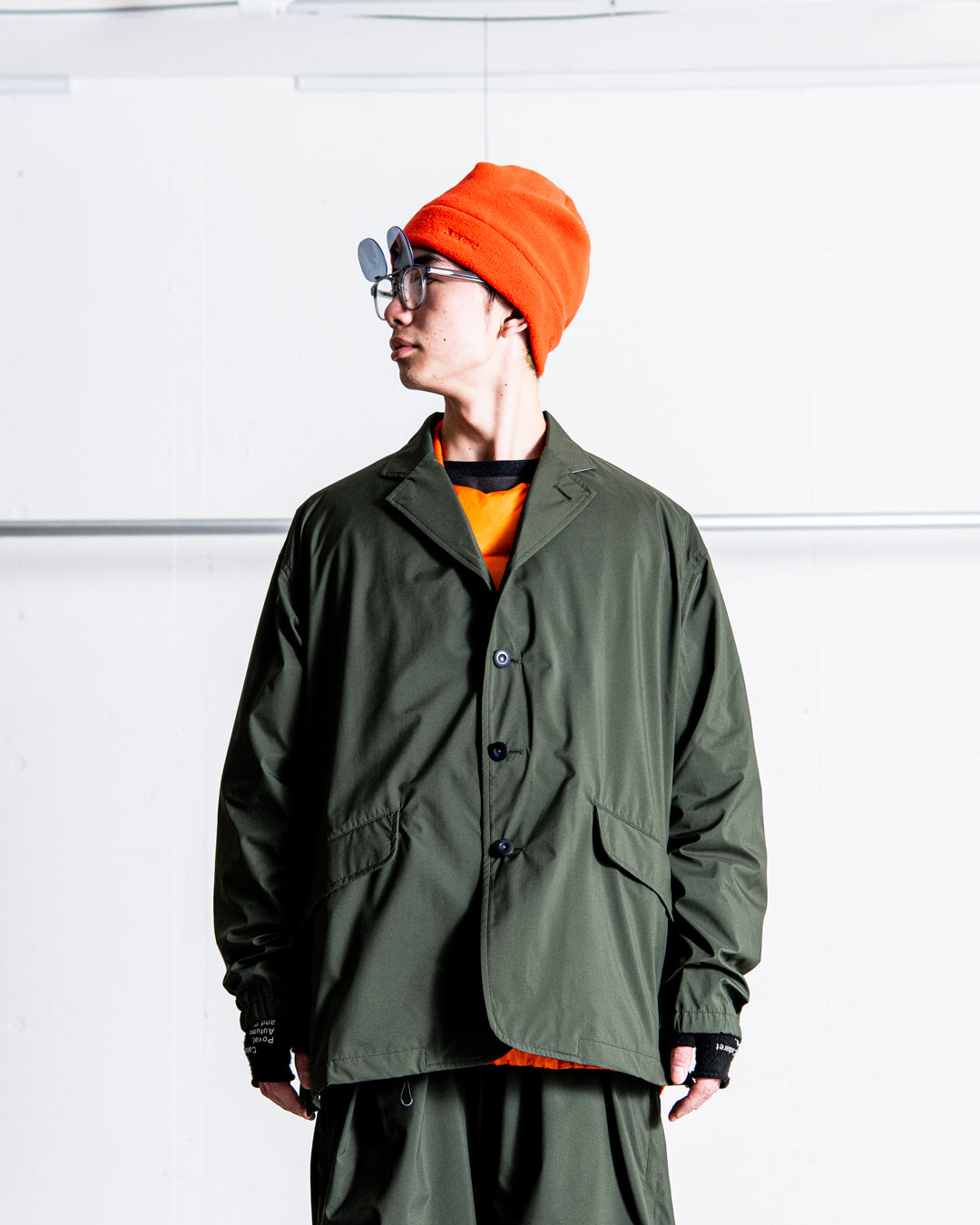 通販] UNTRACE (アントレース) 3L Stand Collar Coat_185 商品ページ