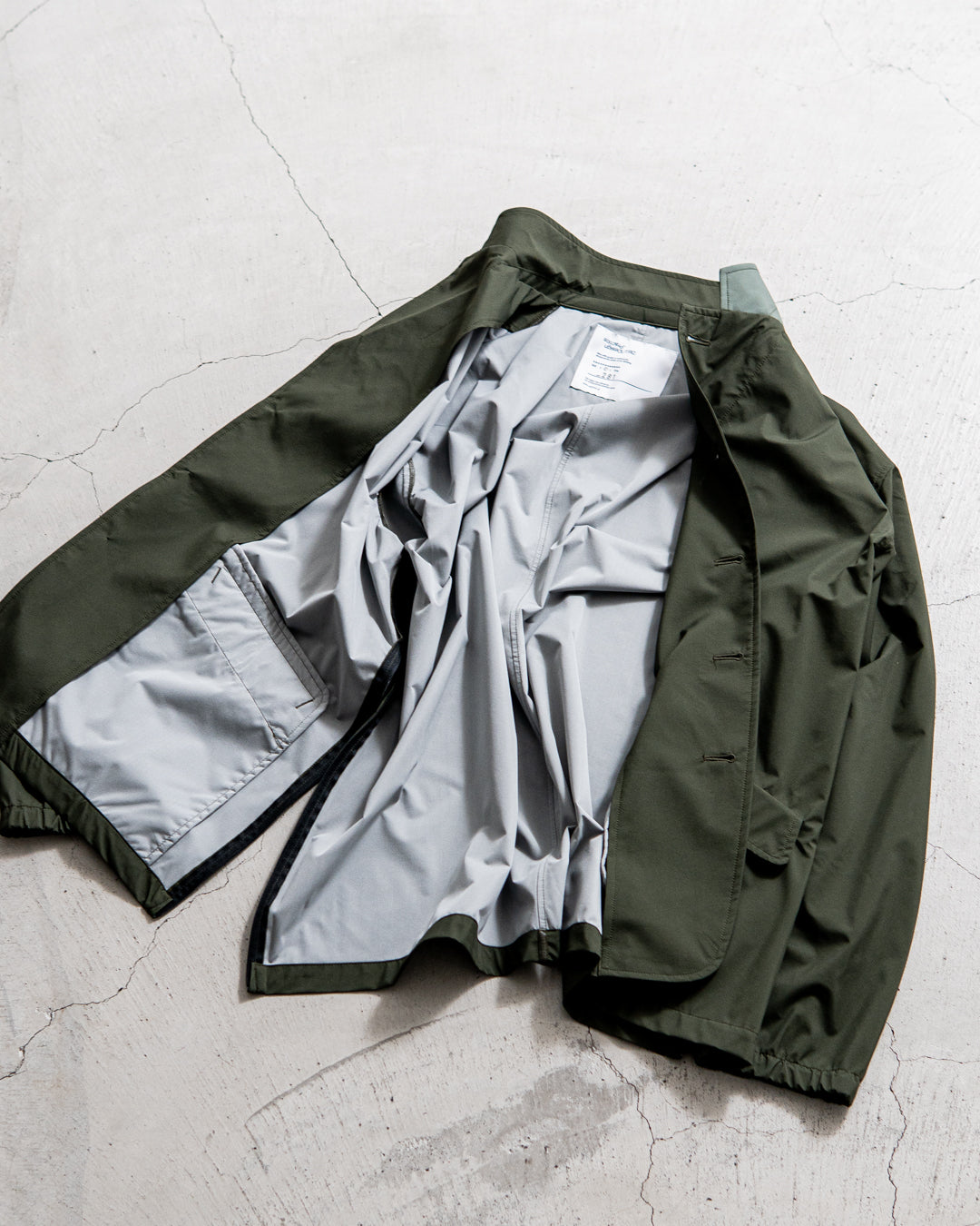 通販] UNTRACE (アントレース) 3L Stand Collar Coat_185 商品ページ