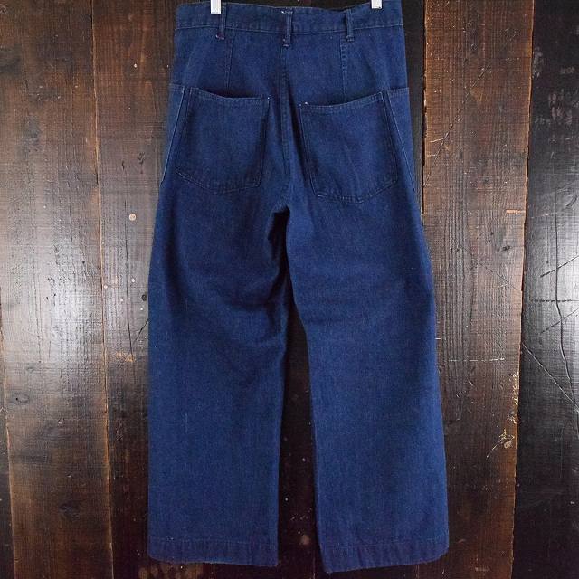 1940's US.NAVY 巻きデニムセーラーパンツ W32 濃色 40年代 海軍