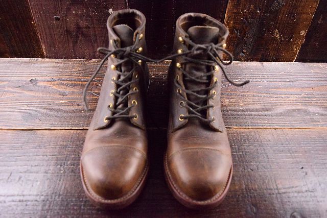 L.L.Bean×CHIPPEWA USA製 オイルドレザーワークブーツ エルエルビーン